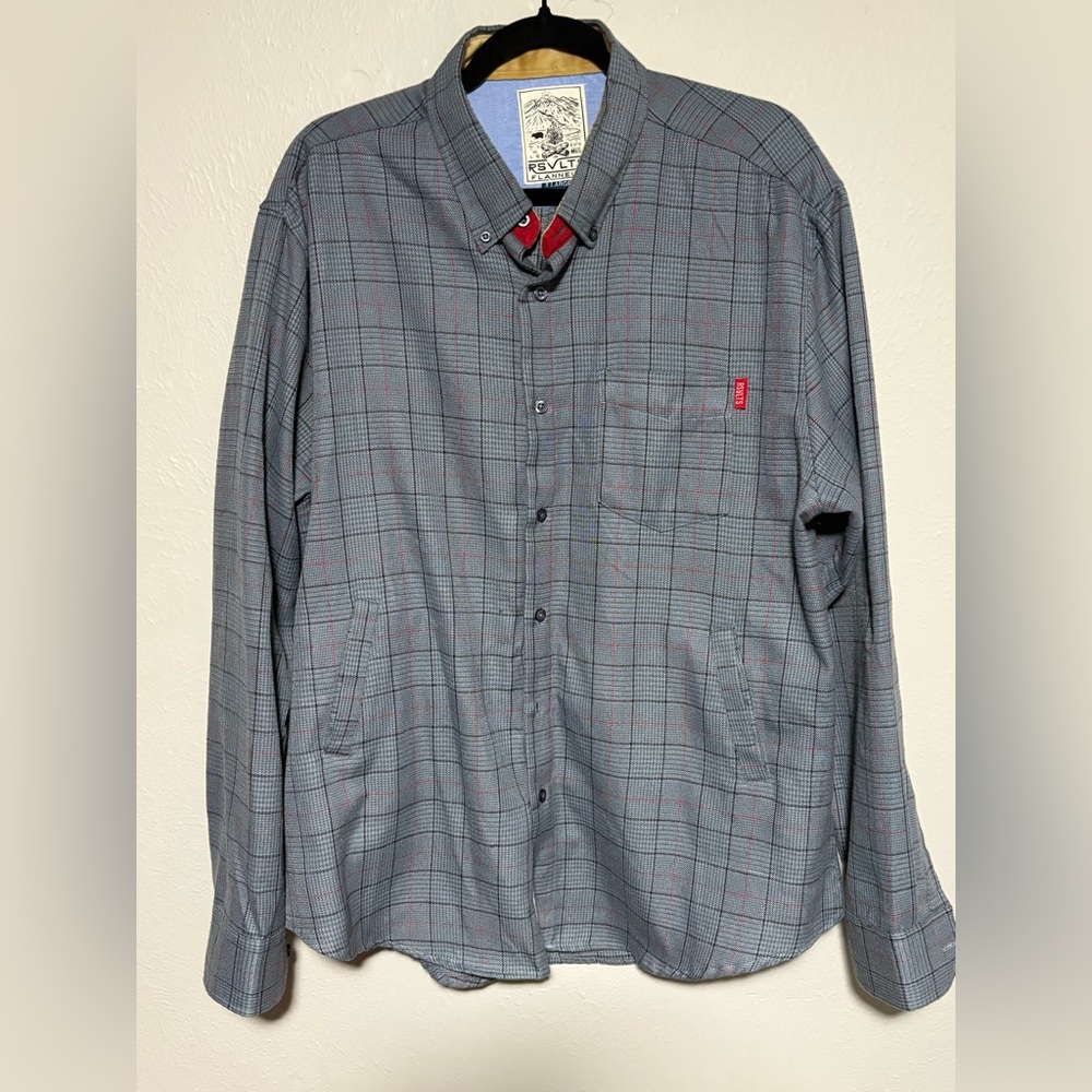 RSVLTS Flannel. New with tags. Size Large.